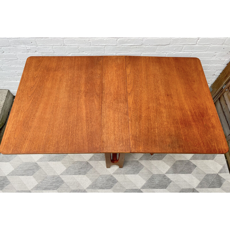 Vintage Teak Folding Dining Table 1970s