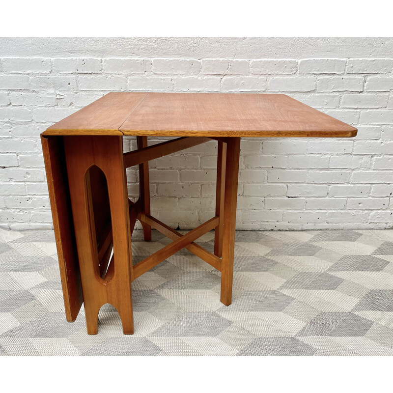 Vintage Teak Folding Dining Table 1970s