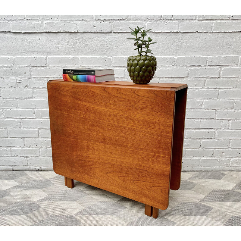 Vintage Teak Folding Dining Table 1970s