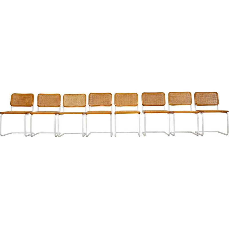 Set of 8 vintage chairs by Marcel Breuer