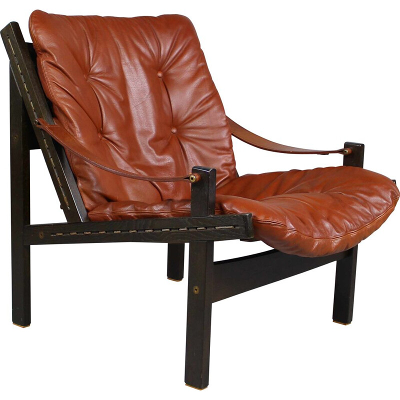 Vintage hunter's lounge chair by Torbjørn Afdal for Bruksbo 1960