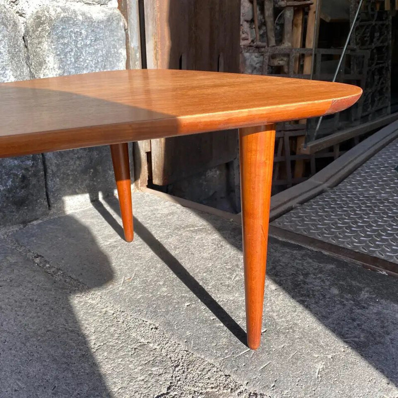 Vintage Shaped Maple Table by Taichiro Nakai for La Permanente Cantù 1950s