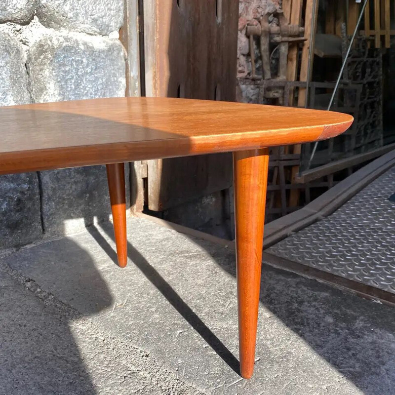 Vintage Shaped Maple Table by Taichiro Nakai for La Permanente Cantù 1950s