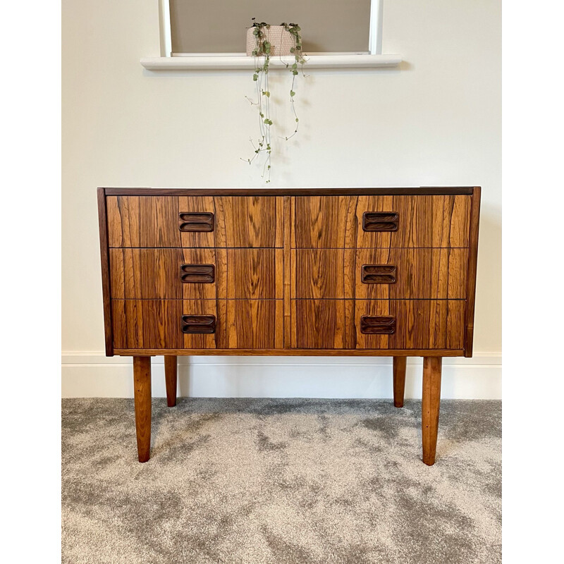 Mid-Century Rosewood 6-Drawer Chest of Drawers Denmark 1960s