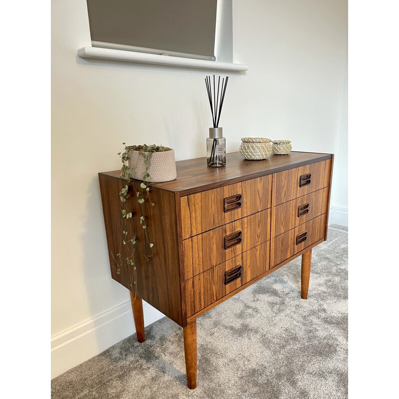 Mid-Century Rosewood 6-Drawer Chest of Drawers Denmark 1960s