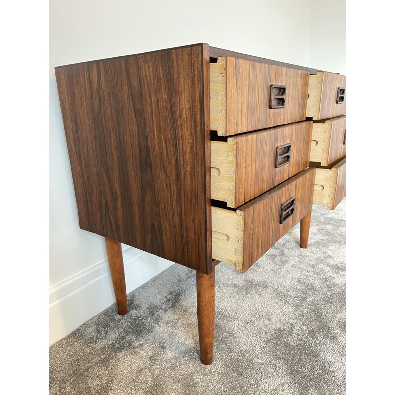 Mid-Century Rosewood 6-Drawer Chest of Drawers Denmark 1960s