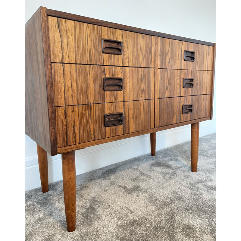 Mid-Century Rosewood 6-Drawer Chest of Drawers Denmark 1960s