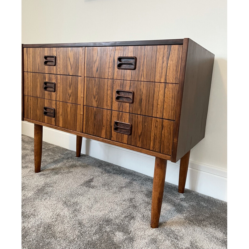 Mid-Century Rosewood 6-Drawer Chest of Drawers Denmark 1960s