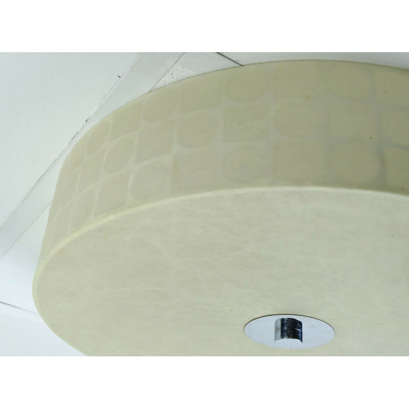 Vintage cocoon Ceiling lamp op art pattern 1960s