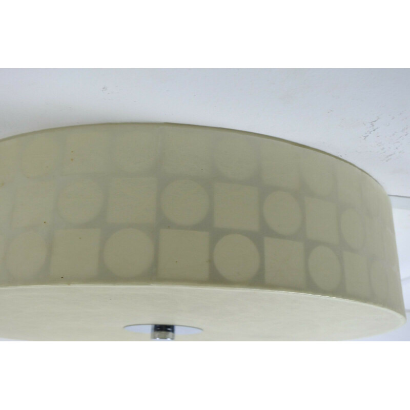 Vintage cocoon Ceiling lamp op art pattern 1960s