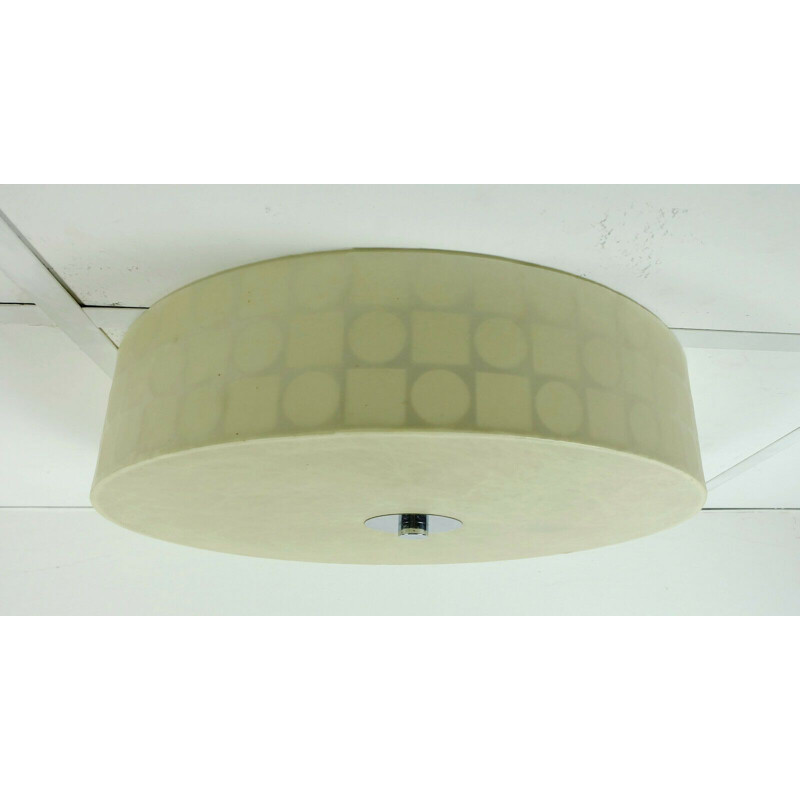 Vintage cocoon Ceiling lamp op art pattern 1960s