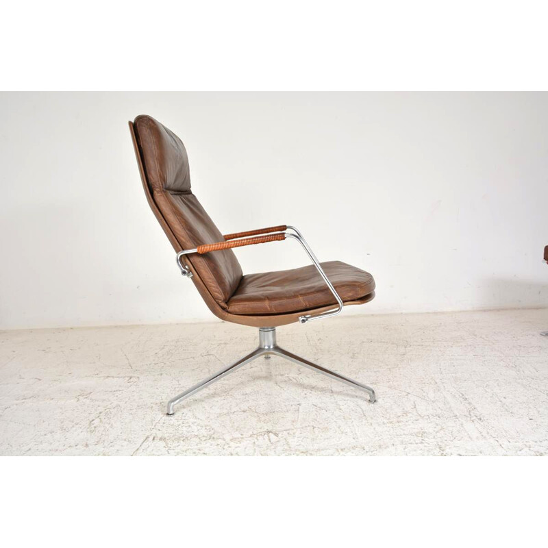 Vintage revolving lounge chair by Preben Fabricius & Jorgen Kastholm