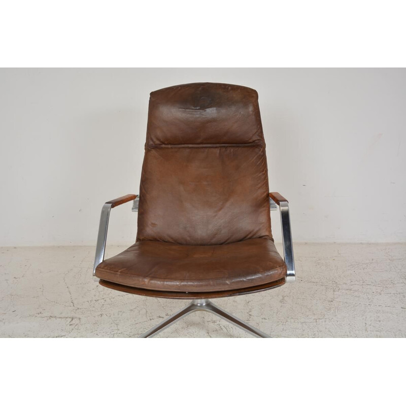 Vintage revolving lounge chair by Preben Fabricius & Jorgen Kastholm