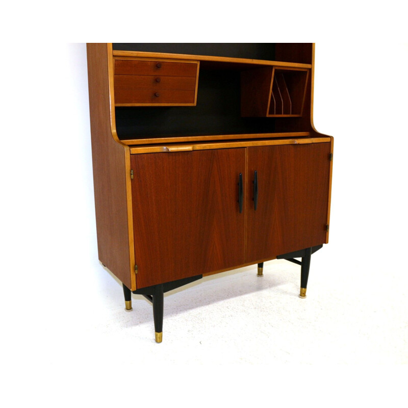 Vintage teak secretary Hugo Troeds for Bjärnum Sweden 1960s