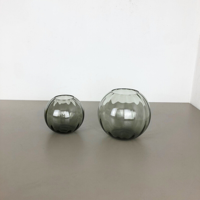 Pair of vintage vases from the "Wilhelm Wagenfeld" series by Wilhelm Wagenfeld for WMF, Germany 1960