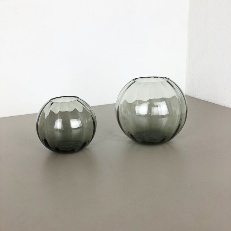 Pair of vintage vases from the "Wilhelm Wagenfeld" series by Wilhelm Wagenfeld for WMF, Germany 1960