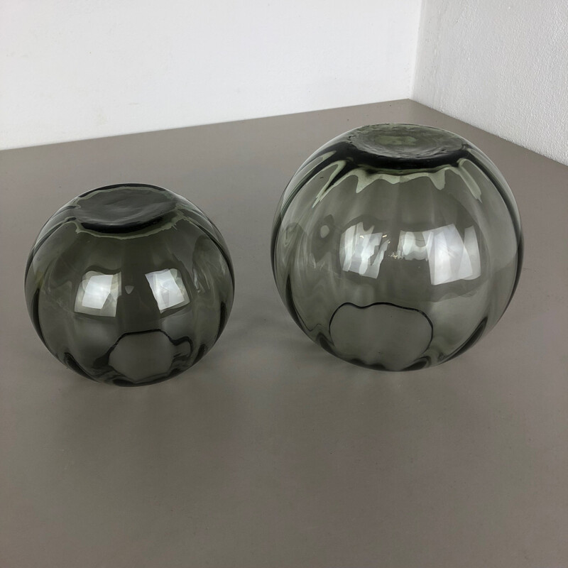 Pair of vintage vases from the "Wilhelm Wagenfeld" series by Wilhelm Wagenfeld for WMF, Germany 1960