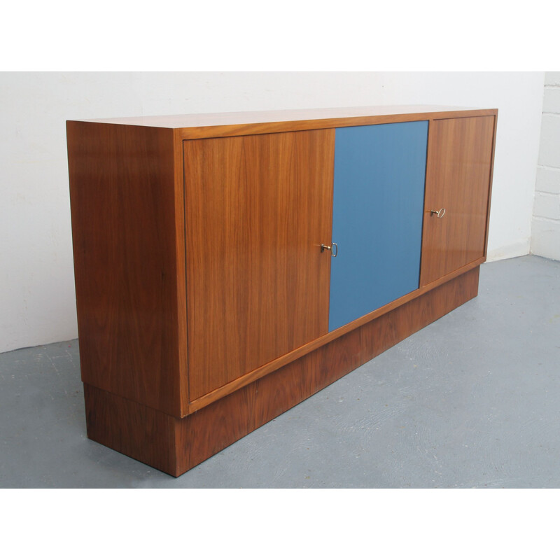 Vintage walnut highboard 1960