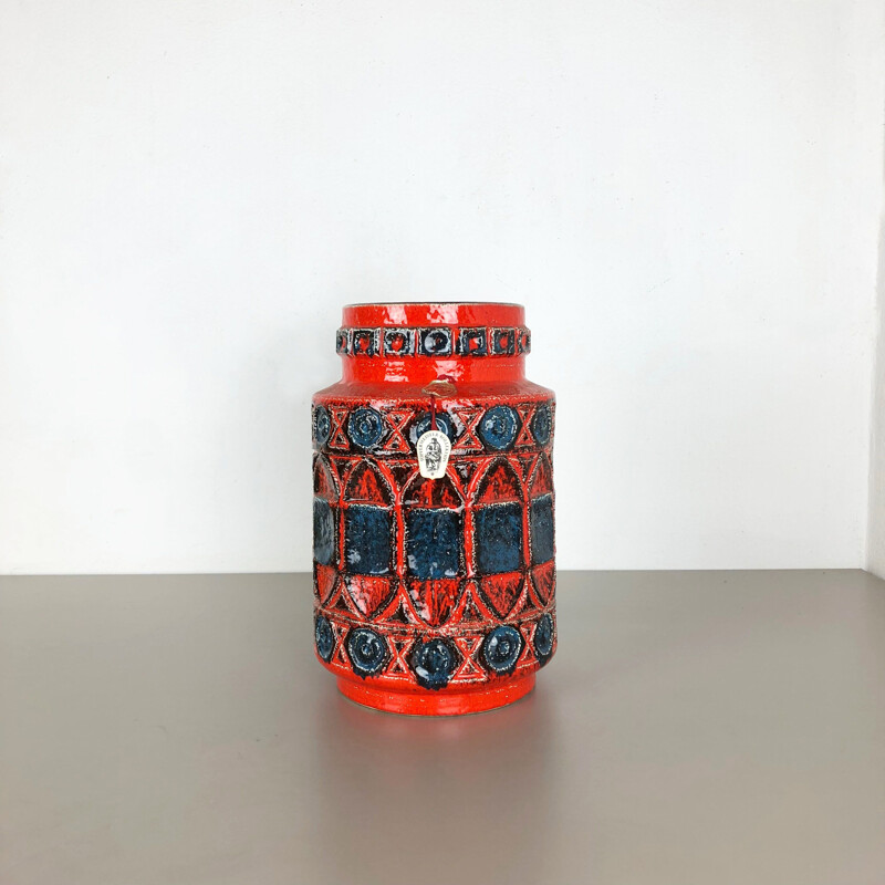 Vintage ceramic vase by Bay Ceramics, Germany 1960