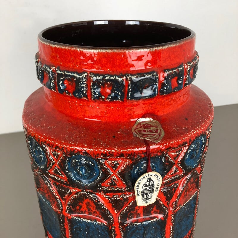 Vintage ceramic vase by Bay Ceramics, Germany 1960