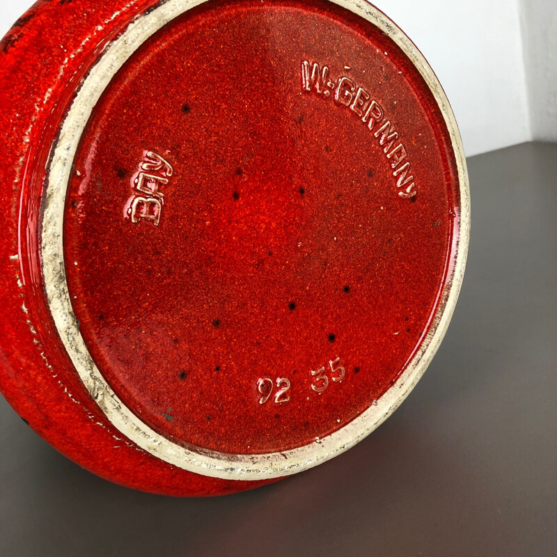 Vase vintage en céramique par Bay Ceramics, Allemagne 1960