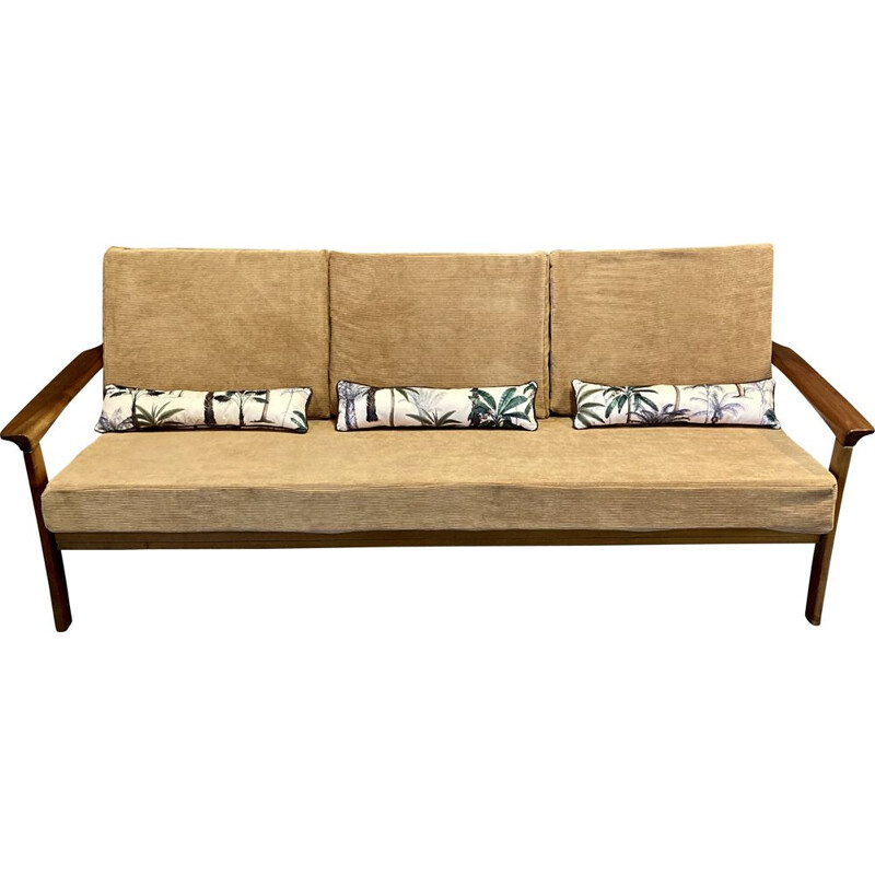 Vintage 3-seater Scandinavian sofa 1950s