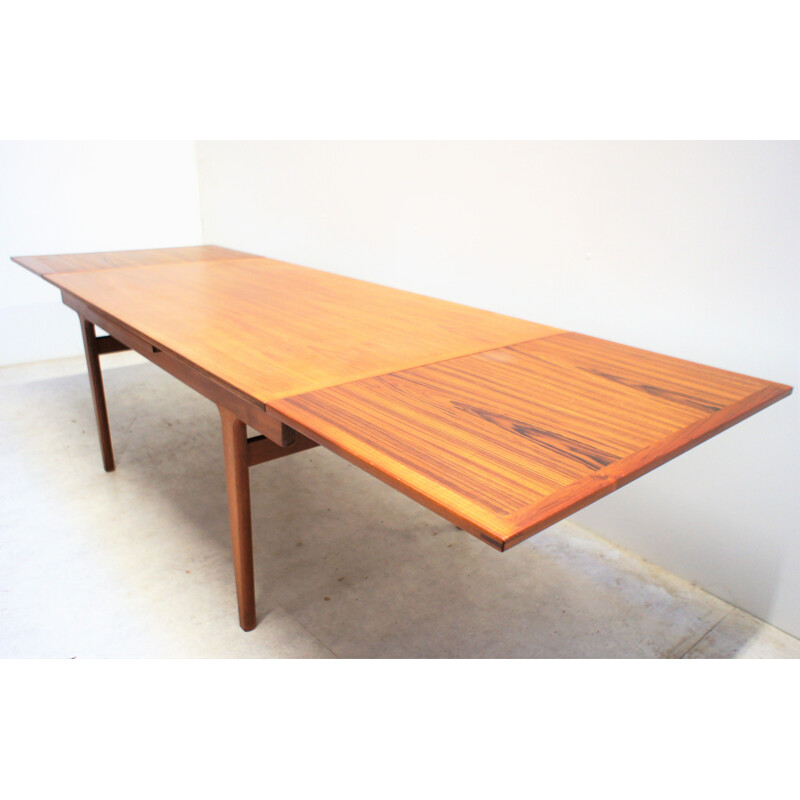 Vintage teak table Henning Kjaernulf Scandinavian 1960s