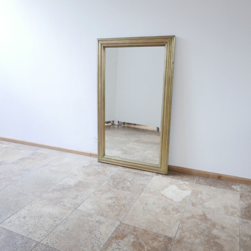 Vintage Brass Bistro Mirror French