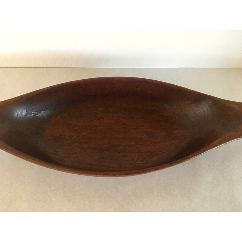 Ciotola vintage in teak Anri Form 1960