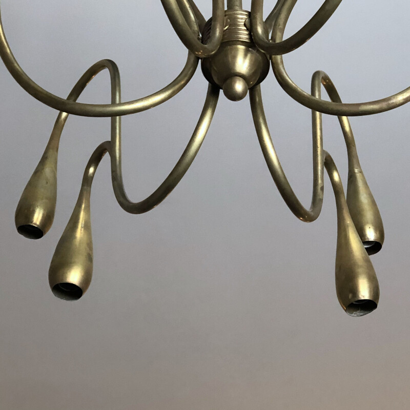 Vintage chandelier to Angelo Lelii for Arredoluce 1950s