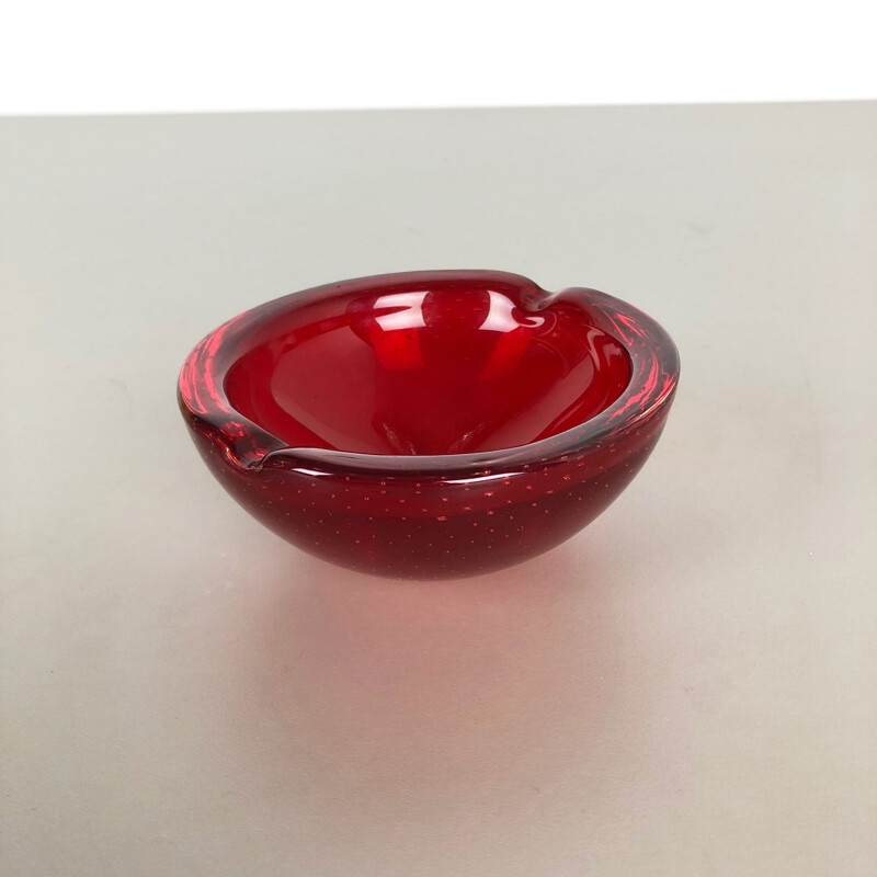 Vintage ashtray in Murano glass Italy 1970s