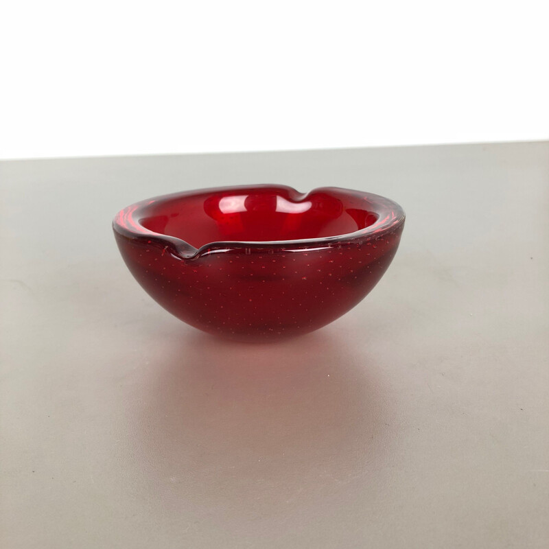 Vintage ashtray in Murano glass Italy 1970s