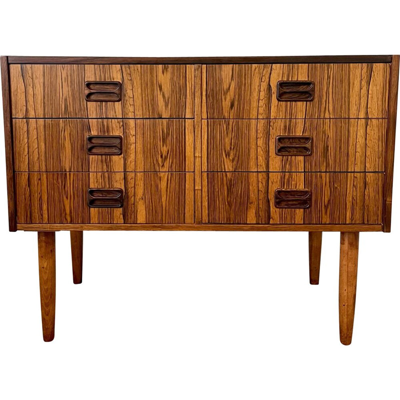 Mid-Century Rosewood 6-Drawer Chest of Drawers Denmark 1960s