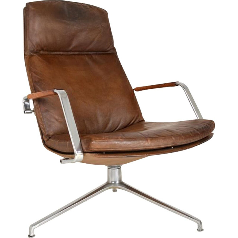 Vintage revolving lounge chair by Preben Fabricius & Jorgen Kastholm