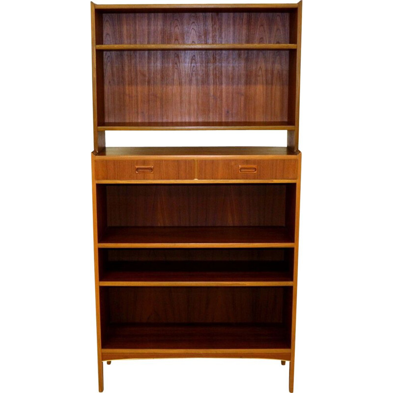 Vintage Treman teak bookcase Sweden 1960s