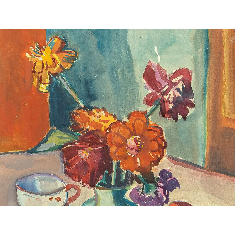 Vintage still life painting