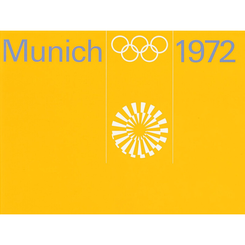 Affiche sportive vintage Pétrole Aicher Munich 1972