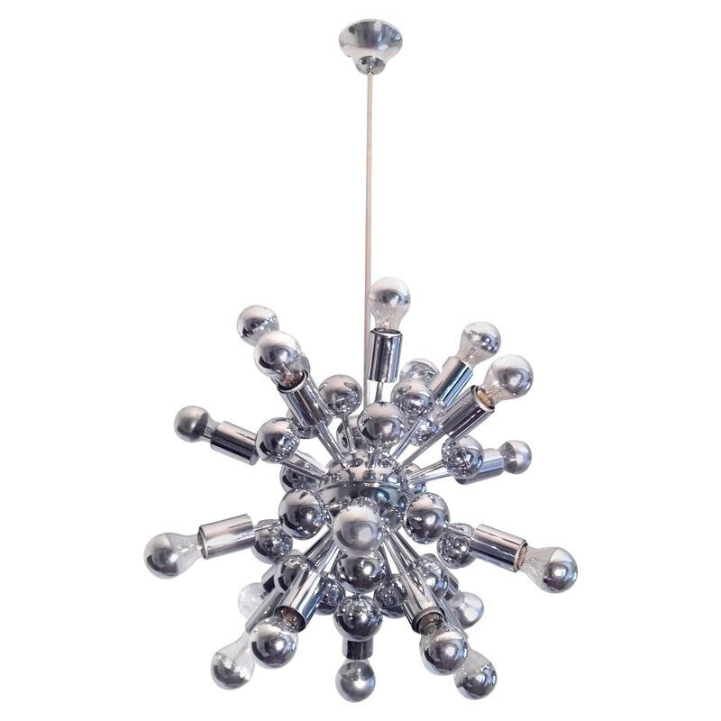 Mid century Sunburst Sputnik pendant light - 1960s