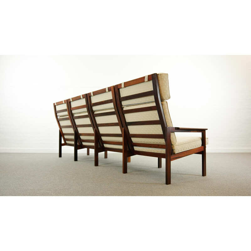 Vintage Capella 4-Seat Sofa by Illum Wikkelso for N. Eilersen Denmark