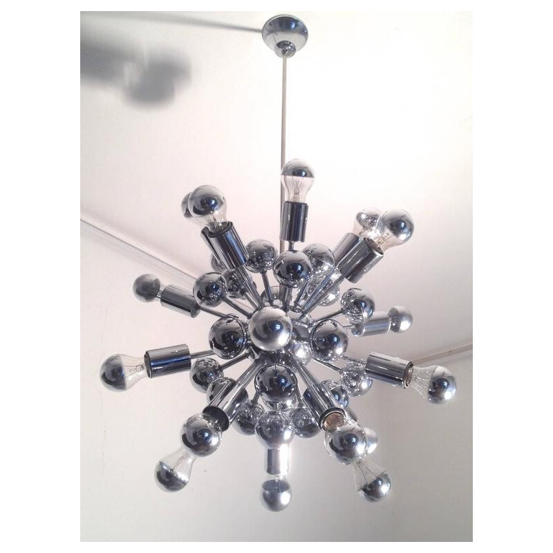 Mid century Sunburst Sputnik pendant light - 1960s