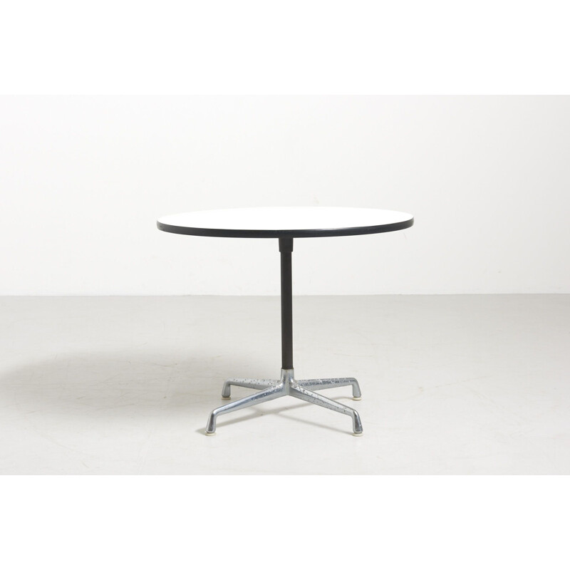 Vintage Round Dining Table by Charles and Ray Eames for Herman Miller USA 1960s