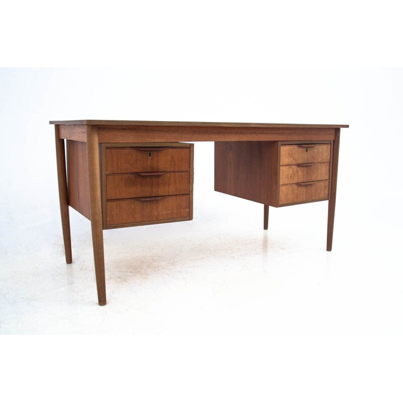 Vintage teak desk Denmark 1960s