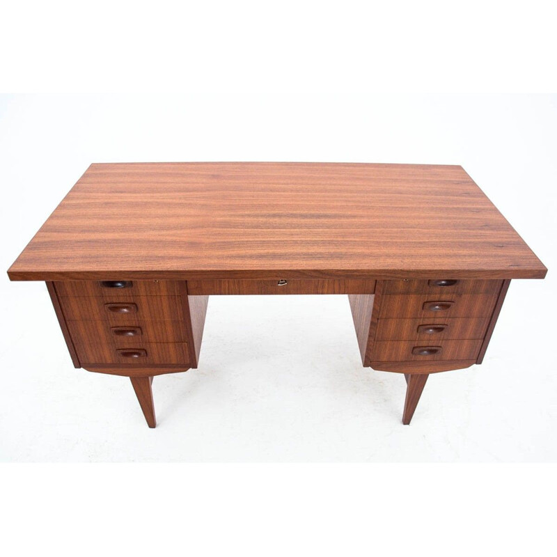 Scrivania danese vintage in teak 1960