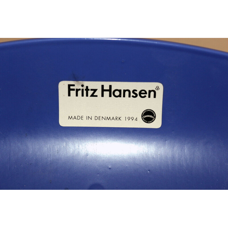 Lot of 6 vintage chairs by Hans Jacobsen for Fritz Hansen, Denmark 1994