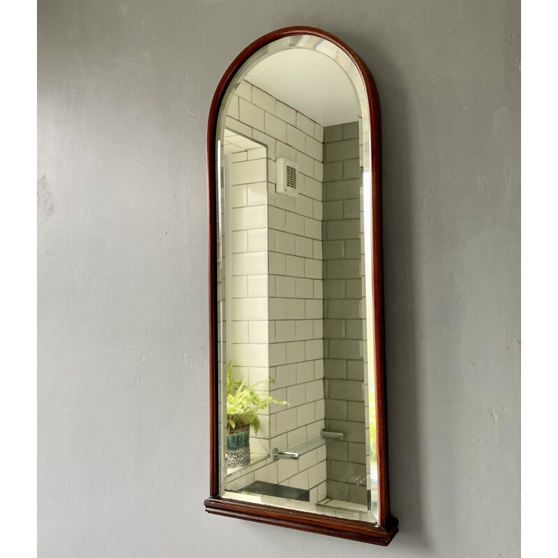 Pair of vintage Wall Mirrors with Bevelled Glass 1910s