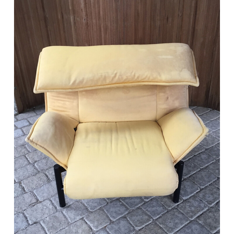 Fauteuil vintage Veranda de Vico Magistretti pour Cassina 1983