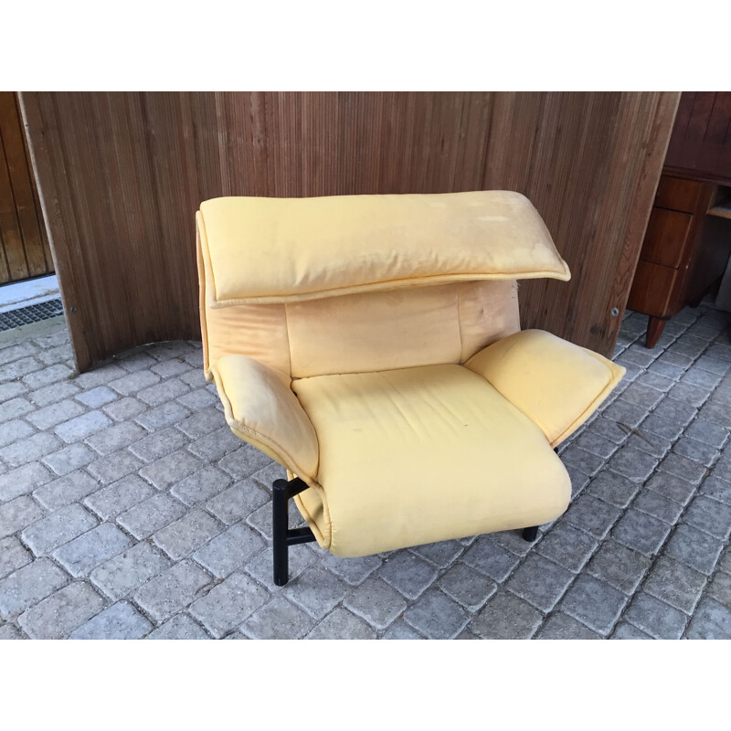 Vintage armchair Veranda by Vico Magistretti for Cassina 1983