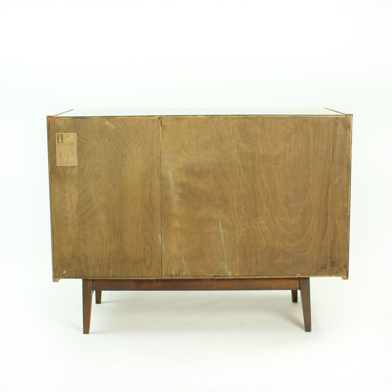 Vintage mahogany highboard by Interier Praha, Czechoslovakia 1970