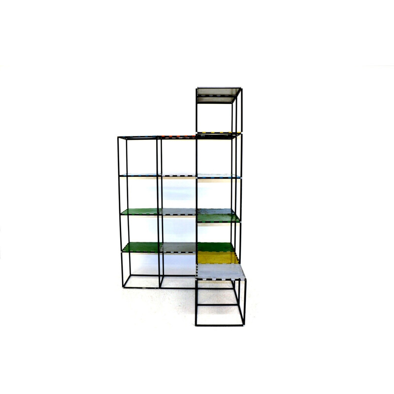 Vintage shelf in claustra by Poul Cadovius, Denmark 1950