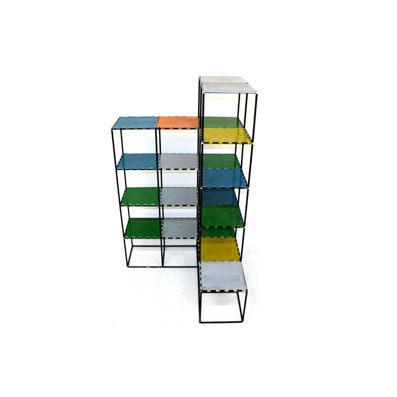 Vintage shelf in claustra by Poul Cadovius, Denmark 1950